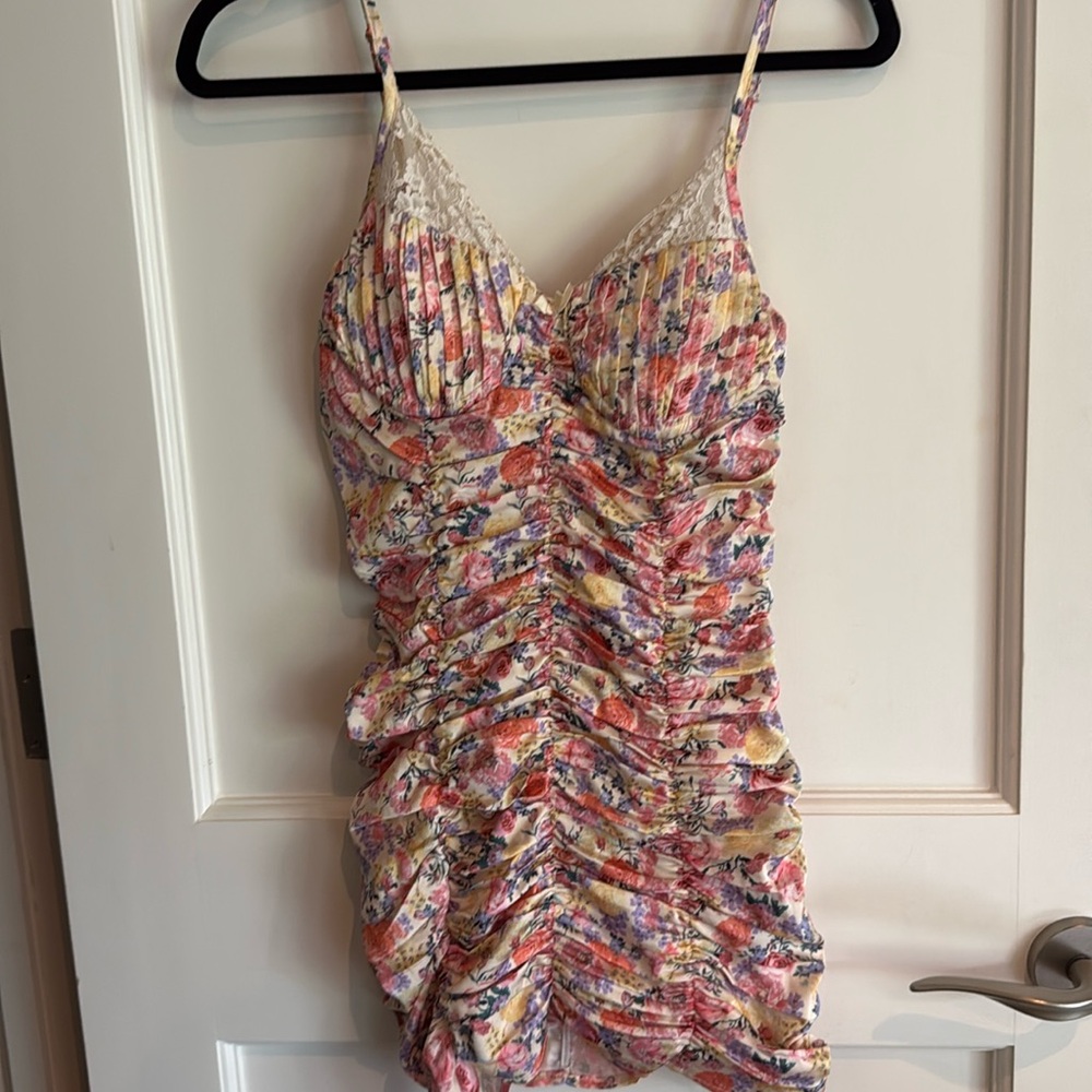Strangers & lovers floral mini dress